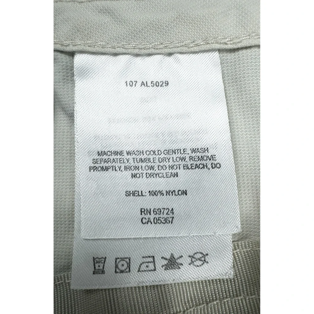 Columbia Womens Medium Beige Nylon Cargo Skirt Outdoor Hiking Drawstring Waist